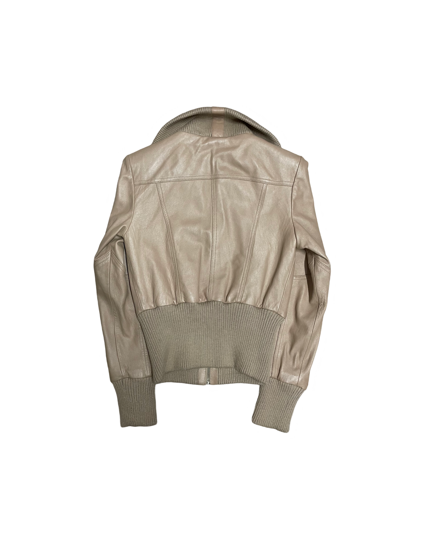 4-Pockets Lederjacke
