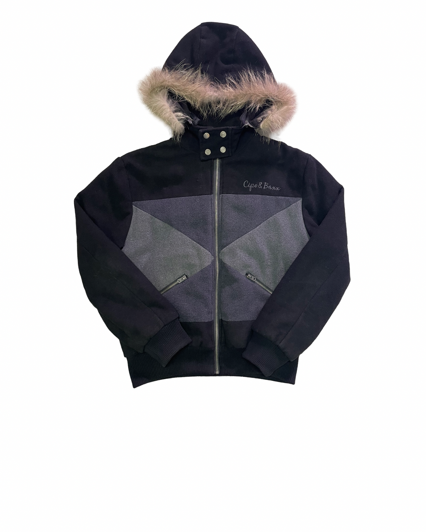 CIPO & BAXX FUX FUR SWEATJACKE