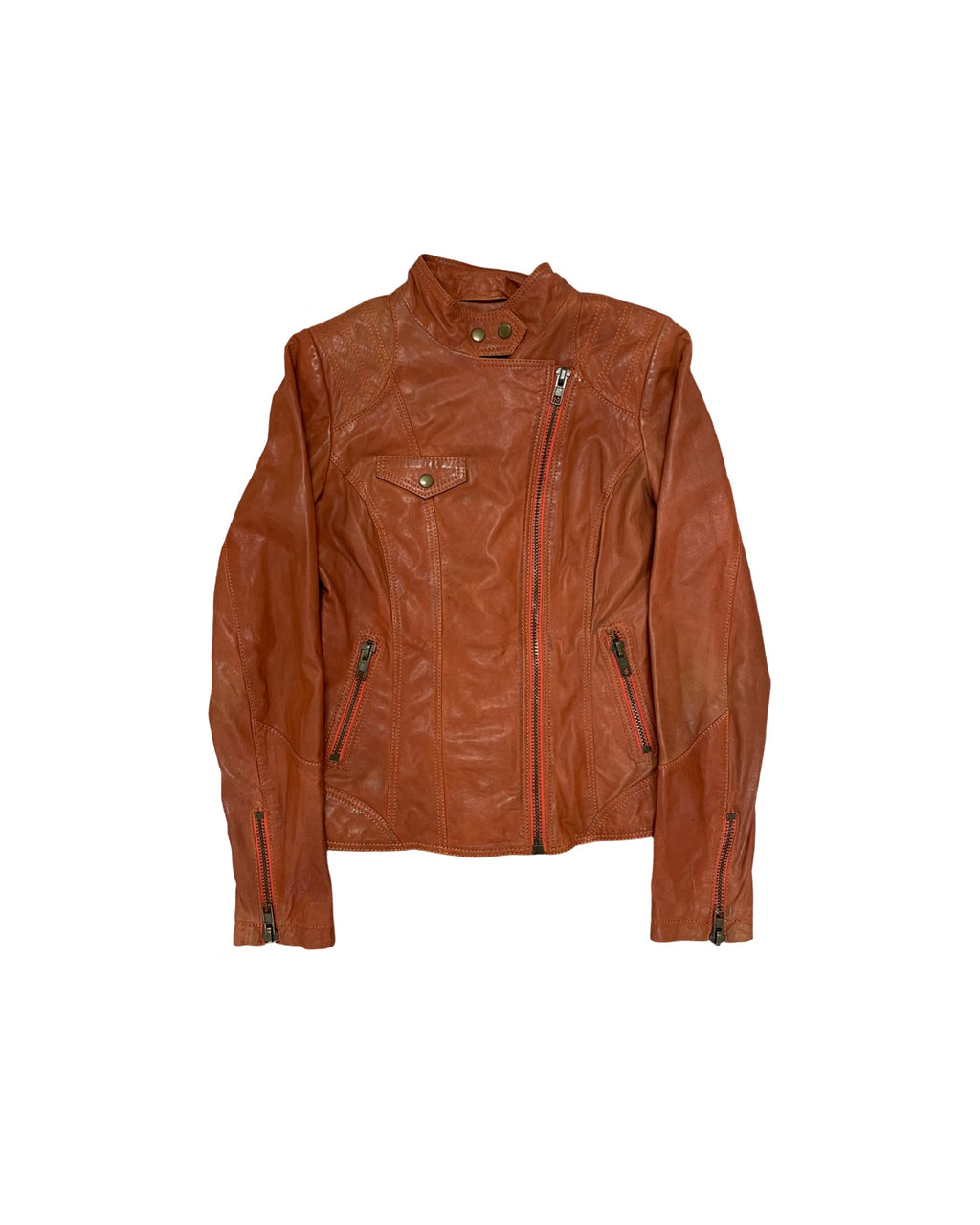 3-Pocket Lederjacke
